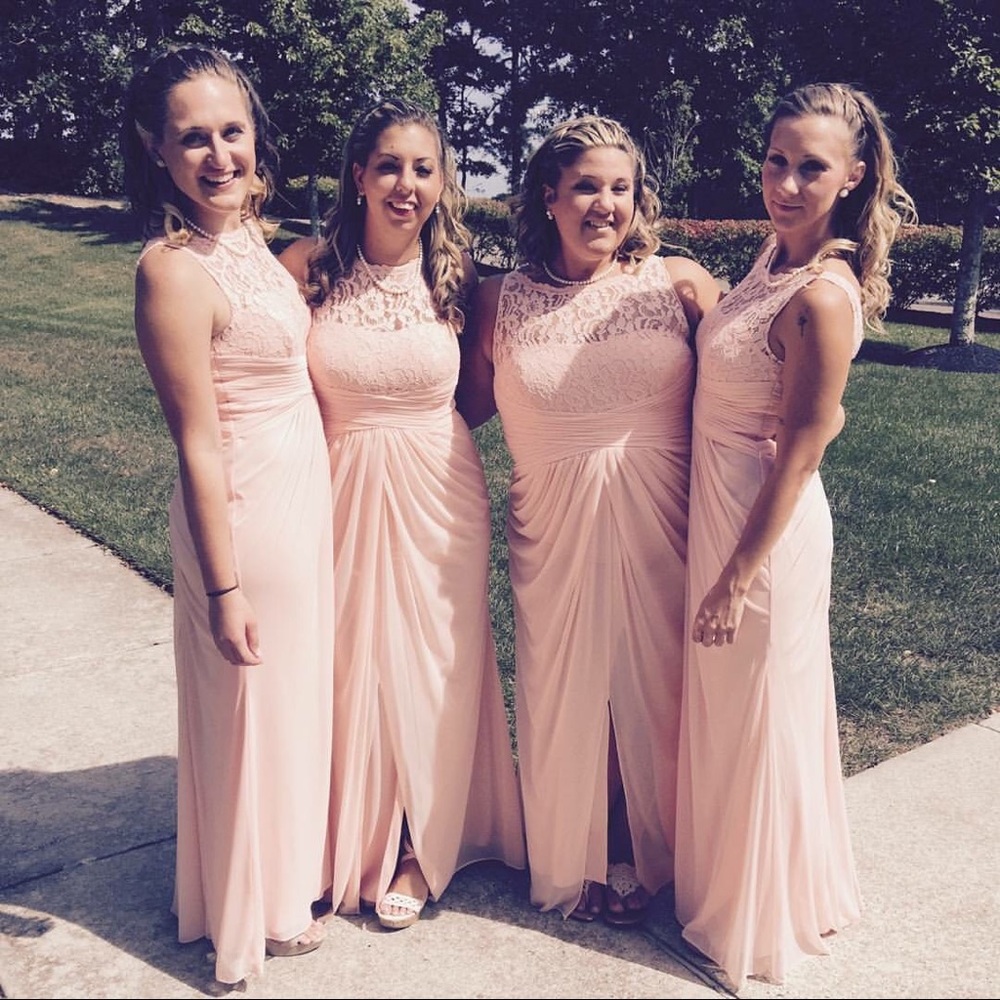 David’s Bridal Bridesmaid Dress- Bellini F15749